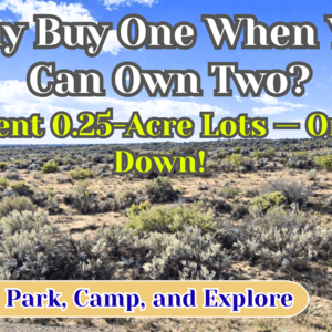 Get Your 2 Side-by-Side 0.25 Acre Lots For Just $47/Down