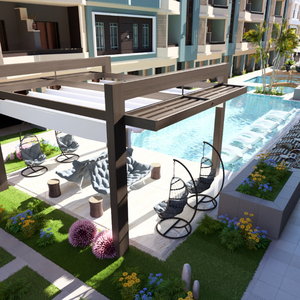1bedroom apartment 63sqm pool view for sale, in hurghada
