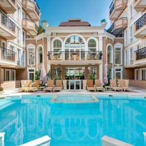 Studio with Panoramic Terrace Dawn Park Deluxe, Sunny Beach 