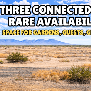 3 Adjacent Lots Totalling 1.50-Acres for Just $47/Down. Buy 