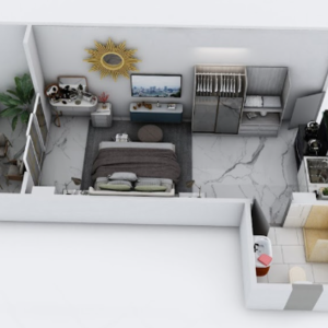 Sunny Pool view studio| 4th Floor | Center Hurghada 