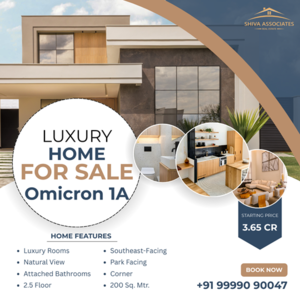 200 Sq. Mtr. Independent Kothi in Omicron 1A, Greater Noida