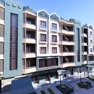 1bedroom apartment 63sqm pool view for sale, in hurghada    