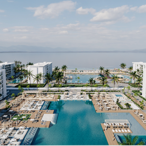 Beachfront 2-Bedroom-appartment  with sea view in El Mamsha 