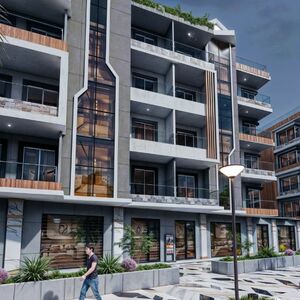 Apartment two bedrooms 88 Sqm Street view, Mark Resort