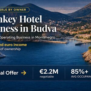 A turnkey hotel business in Budva, Montenegro