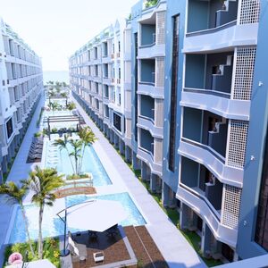 1bedroom apartment 64sqm pool view for sale, in hurghada