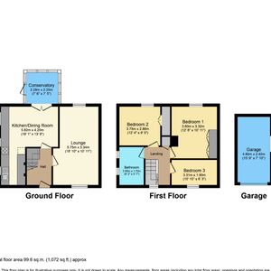 3 bed semi desirable village location countryside views 