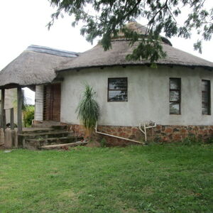 Thatch Roof Home on Large Stand with Borehole