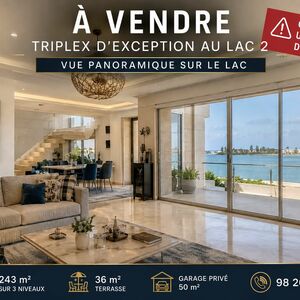 LUXURIOUS TRIPLEX IN LAC 2 WITH STUNNING LAKE VIEW