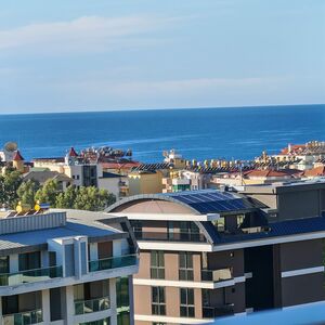 1+1 Apartment with Full Sea View, 600 m to Cleopatra Beach