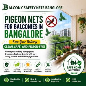 Pigeon Nets for Balconies in Bangalore | VenkySafetyNets