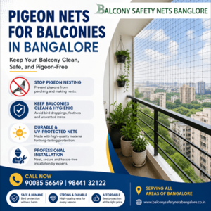 Pigeon Nets for Balconies in Bangalore | VenkySafetyNets