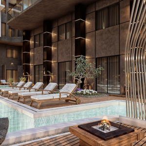 1bedroom apartment 67sqm pool view for sale in hurghada