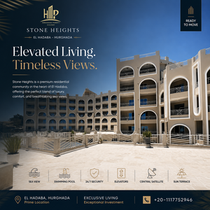 🌊 Wake Up to Stunning Sea Views at Stone Heights, Hurghada!