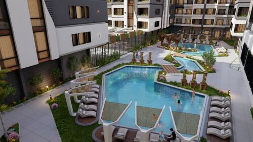 landscape and pools