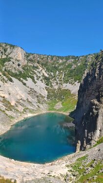Blue lake