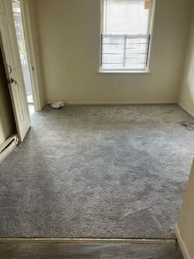 Carpeted floor