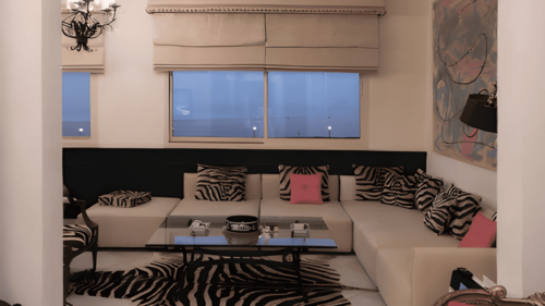 Open-plan living area