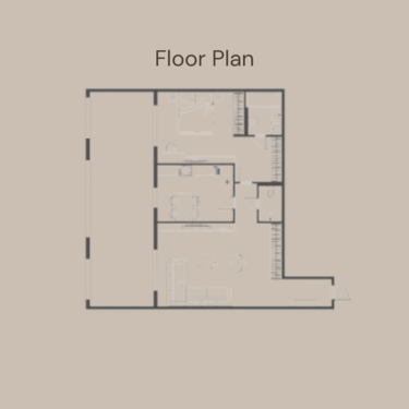 1BHk Floor Plan