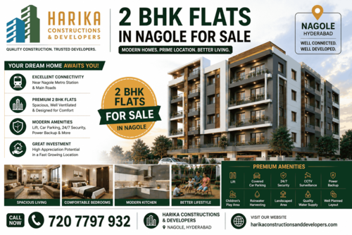 2 bhk flats in nagole for