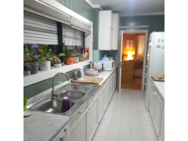 kitchen with big window