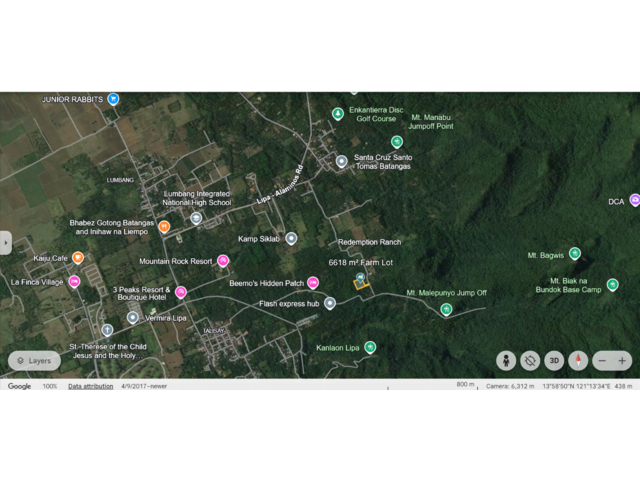 Lot w/in 2km radius