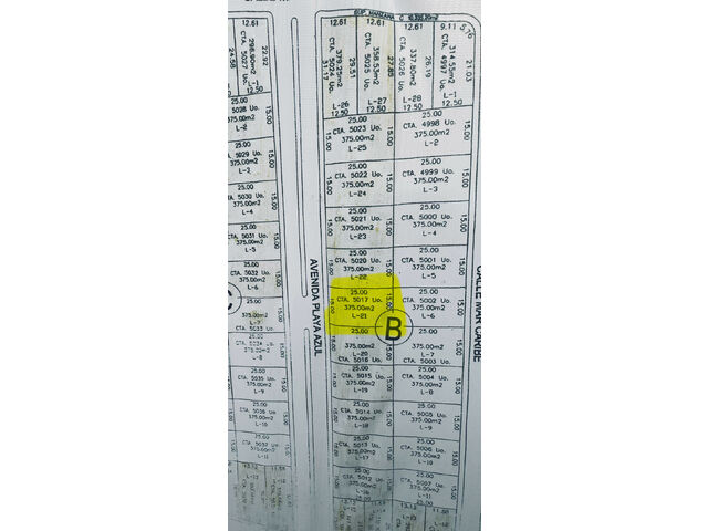 lot map, Lot 21