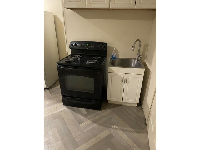 Gas range & sink