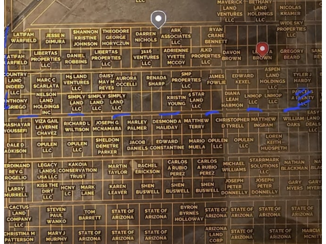 Access via dirt road