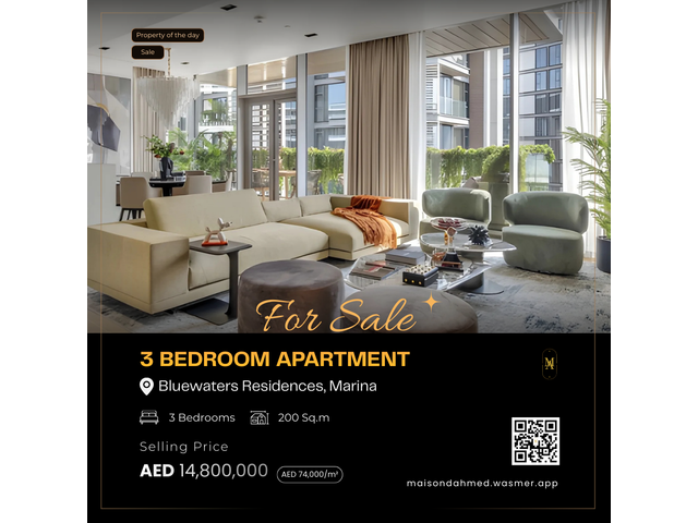 3br apartment for sale