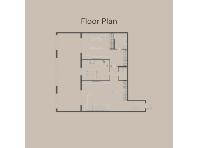 1BHk Floor Plan