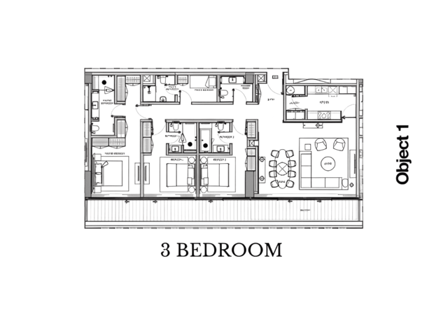 A1LA Residences,3bedroom